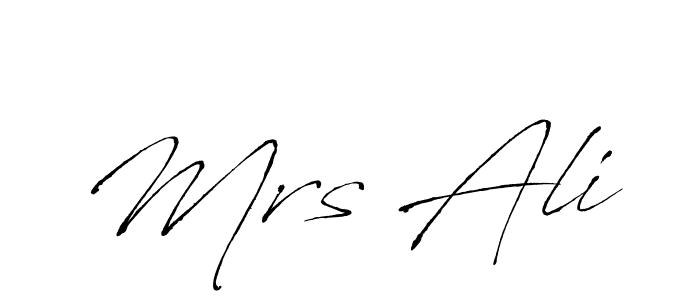 Use a signature maker to create a handwritten signature online. With this signature software, you can design (Antro_Vectra) your own signature for name Mrs Ali. Mrs Ali signature style 6 images and pictures png