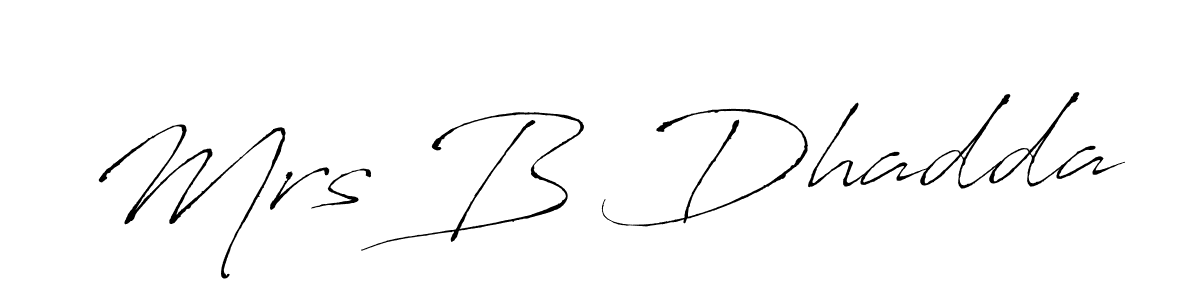 Once you've used our free online signature maker to create your best signature Antro_Vectra style, it's time to enjoy all of the benefits that Mrs B Dhadda name signing documents. Mrs B Dhadda signature style 6 images and pictures png