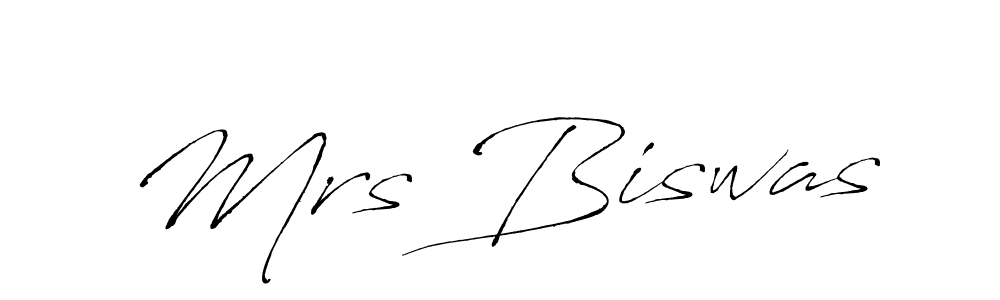 How to make Mrs Biswas name signature. Use Antro_Vectra style for creating short signs online. This is the latest handwritten sign. Mrs Biswas signature style 6 images and pictures png