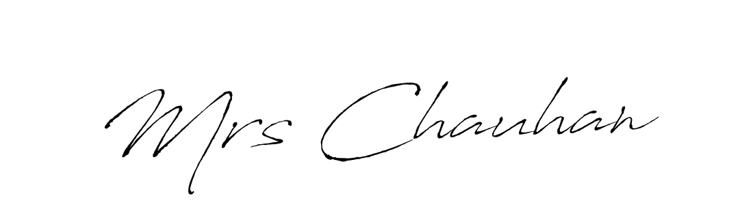 if you are searching for the best signature style for your name Mrs Chauhan. so please give up your signature search. here we have designed multiple signature styles  using Antro_Vectra. Mrs Chauhan signature style 6 images and pictures png