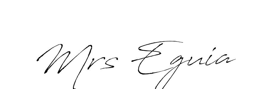 Design your own signature with our free online signature maker. With this signature software, you can create a handwritten (Antro_Vectra) signature for name Mrs Eguia. Mrs Eguia signature style 6 images and pictures png