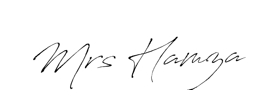 You should practise on your own different ways (Antro_Vectra) to write your name (Mrs Hamza) in signature. don't let someone else do it for you. Mrs Hamza signature style 6 images and pictures png