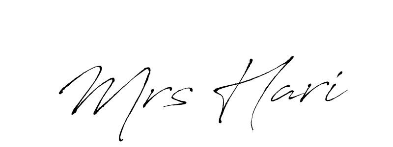 Mrs Hari stylish signature style. Best Handwritten Sign (Antro_Vectra) for my name. Handwritten Signature Collection Ideas for my name Mrs Hari. Mrs Hari signature style 6 images and pictures png