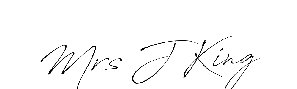 Make a beautiful signature design for name Mrs J King. With this signature (Antro_Vectra) style, you can create a handwritten signature for free. Mrs J King signature style 6 images and pictures png