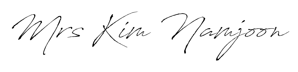 Make your name Mrs Kim Namjoon memorable on every contract using Antro_Vectra autograph style. Instant transparent background export available. Mrs Kim Namjoon signature style 6 images and pictures png