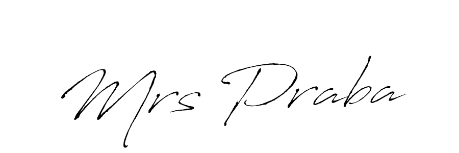 How to make Mrs Praba signature? Antro_Vectra is a professional autograph style. Create handwritten signature for Mrs Praba name. Mrs Praba signature style 6 images and pictures png