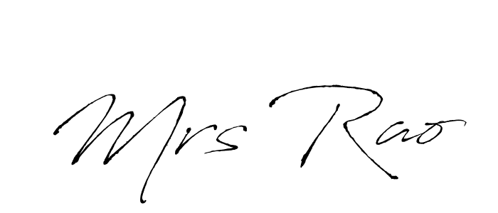 Antro_Vectra is a professional signature style that is perfect for those who want to add a touch of class to their signature. It is also a great choice for those who want to make their signature more unique. Get Mrs Rao name to fancy signature for free. Mrs Rao signature style 6 images and pictures png