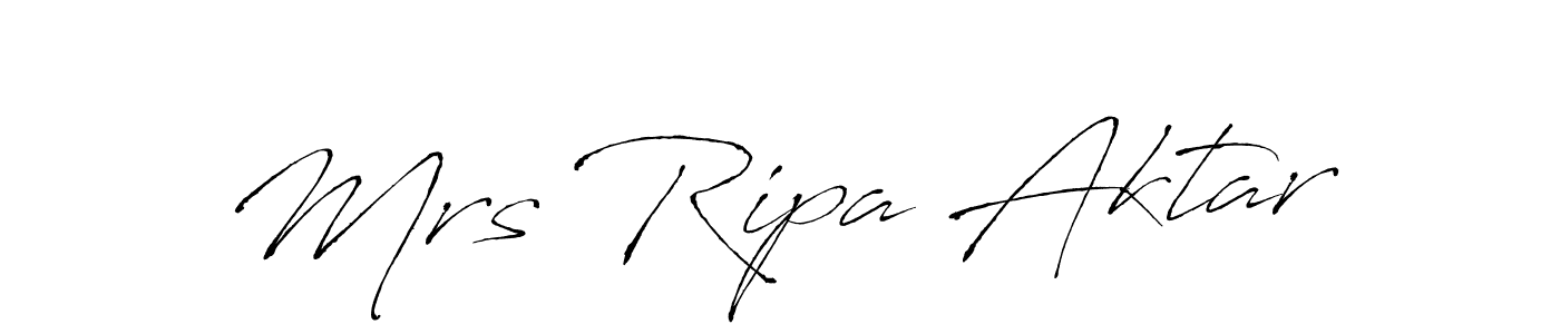 You should practise on your own different ways (Antro_Vectra) to write your name (Mrs Ripa Aktar) in signature. don't let someone else do it for you. Mrs Ripa Aktar signature style 6 images and pictures png