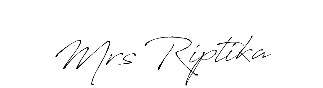 Make a beautiful signature design for name Mrs Riptika. With this signature (Antro_Vectra) style, you can create a handwritten signature for free. Mrs Riptika signature style 6 images and pictures png