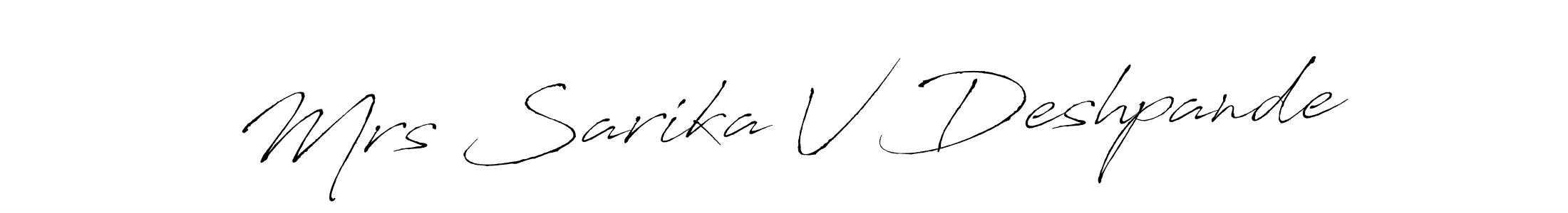 It looks lik you need a new signature style for name Mrs Sarika V Deshpande. Design unique handwritten (Antro_Vectra) signature with our free signature maker in just a few clicks. Mrs Sarika V Deshpande signature style 6 images and pictures png