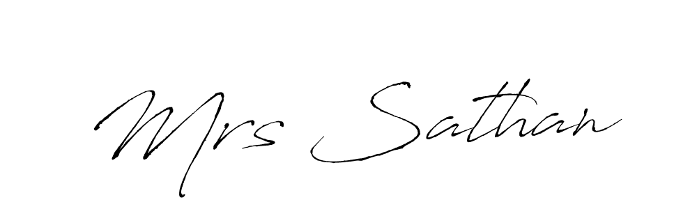 Make a beautiful signature design for name Mrs Sathan. Use this online signature maker to create a handwritten signature for free. Mrs Sathan signature style 6 images and pictures png