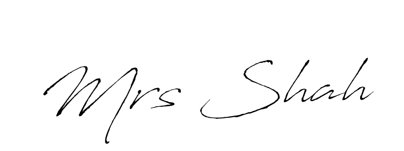 Use a signature maker to create a handwritten signature online. With this signature software, you can design (Antro_Vectra) your own signature for name Mrs Shah. Mrs Shah signature style 6 images and pictures png
