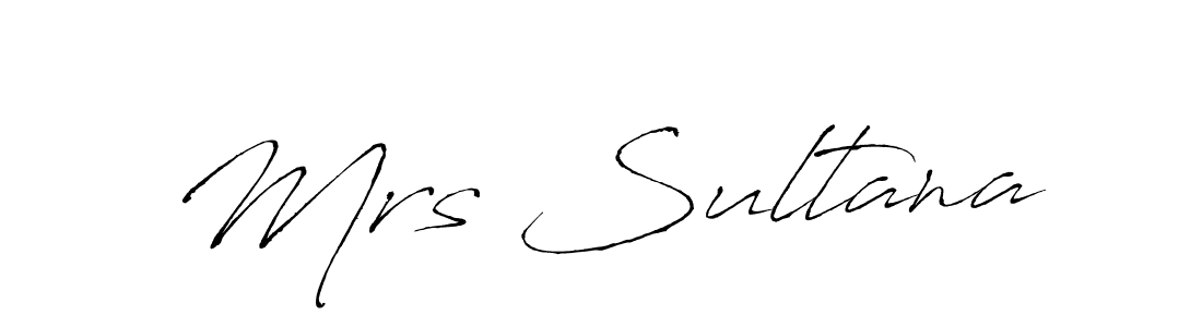 How to make Mrs Sultana signature? Antro_Vectra is a professional autograph style. Create handwritten signature for Mrs Sultana name. Mrs Sultana signature style 6 images and pictures png