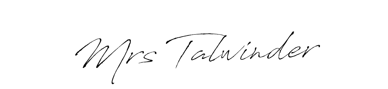 Similarly Antro_Vectra is the best handwritten signature design. Signature creator online .You can use it as an online autograph creator for name Mrs Talwinder. Mrs Talwinder signature style 6 images and pictures png
