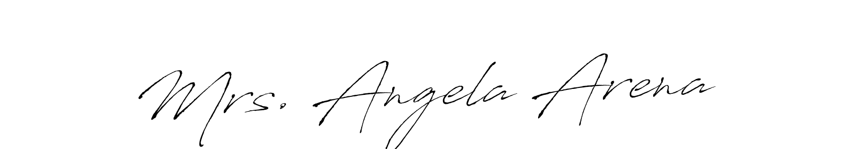 How to make Mrs. Angela Arena name signature. Use Antro_Vectra style for creating short signs online. This is the latest handwritten sign. Mrs. Angela Arena signature style 6 images and pictures png