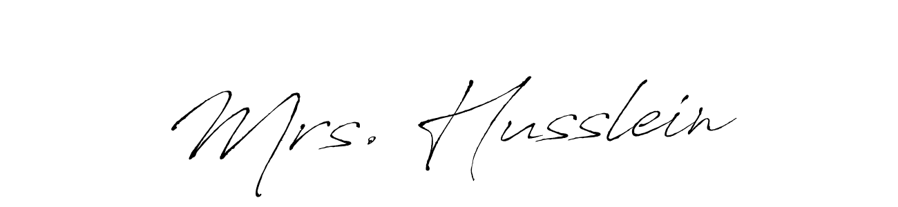 Mrs. Husslein stylish signature style. Best Handwritten Sign (Antro_Vectra) for my name. Handwritten Signature Collection Ideas for my name Mrs. Husslein. Mrs. Husslein signature style 6 images and pictures png