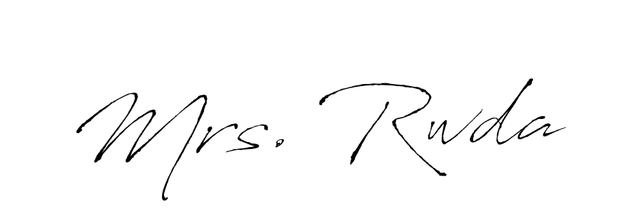 Make a beautiful signature design for name Mrs. Rwda. With this signature (Antro_Vectra) style, you can create a handwritten signature for free. Mrs. Rwda signature style 6 images and pictures png