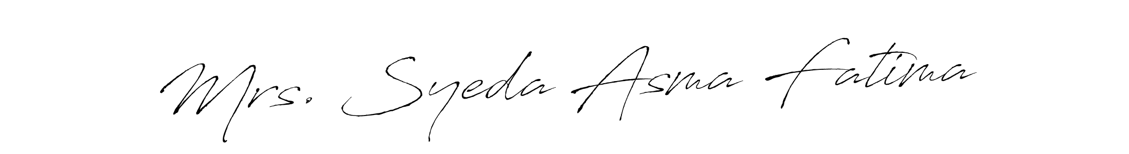 Also we have Mrs. Syeda Asma Fatima name is the best signature style. Create professional handwritten signature collection using Antro_Vectra autograph style. Mrs. Syeda Asma Fatima signature style 6 images and pictures png