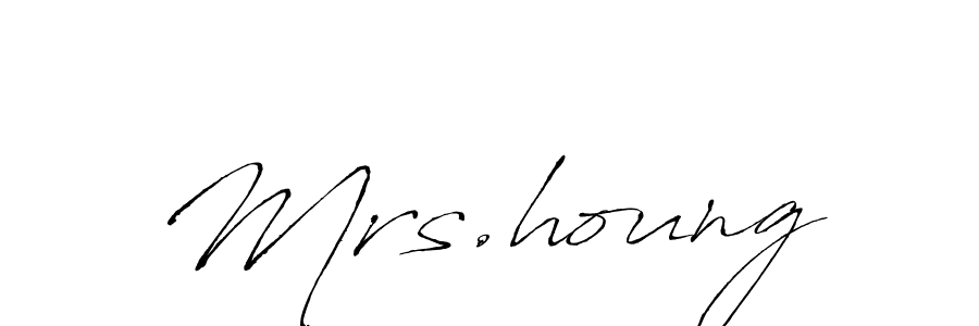 Make a beautiful signature design for name Mrs.houng. With this signature (Antro_Vectra) style, you can create a handwritten signature for free. Mrs.houng signature style 6 images and pictures png