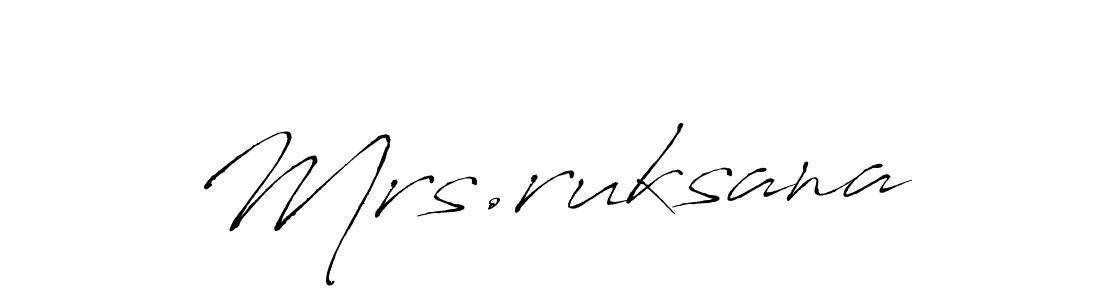 if you are searching for the best signature style for your name Mrs.ruksana. so please give up your signature search. here we have designed multiple signature styles  using Antro_Vectra. Mrs.ruksana signature style 6 images and pictures png