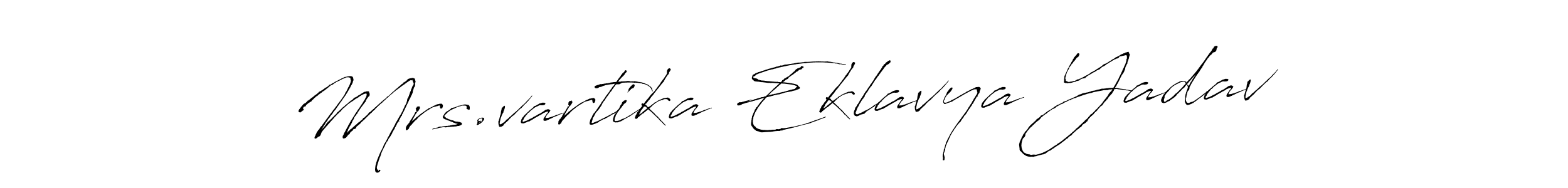 Design your own signature with our free online signature maker. With this signature software, you can create a handwritten (Antro_Vectra) signature for name Mrs.vartika Eklavya Yadav. Mrs.vartika Eklavya Yadav signature style 6 images and pictures png