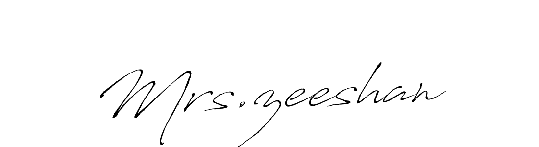 Use a signature maker to create a handwritten signature online. With this signature software, you can design (Antro_Vectra) your own signature for name Mrs.zeeshan. Mrs.zeeshan signature style 6 images and pictures png