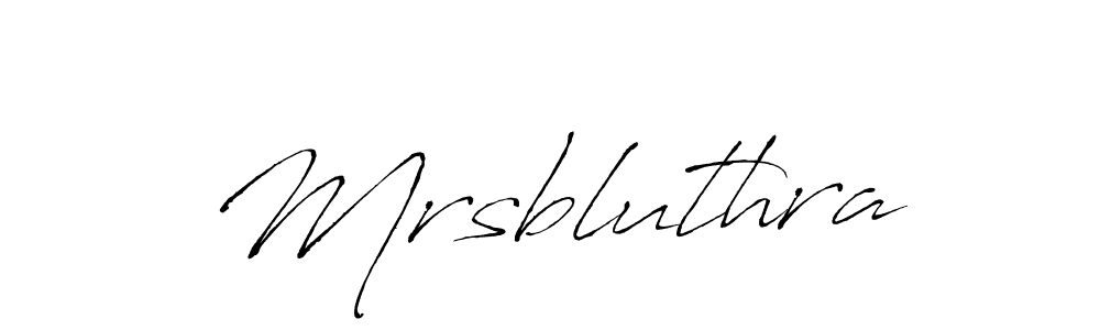 Also we have Mrsbluthra name is the best signature style. Create professional handwritten signature collection using Antro_Vectra autograph style. Mrsbluthra signature style 6 images and pictures png