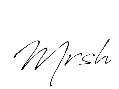 How to make Mrsh signature? Antro_Vectra is a professional autograph style. Create handwritten signature for Mrsh name. Mrsh signature style 6 images and pictures png