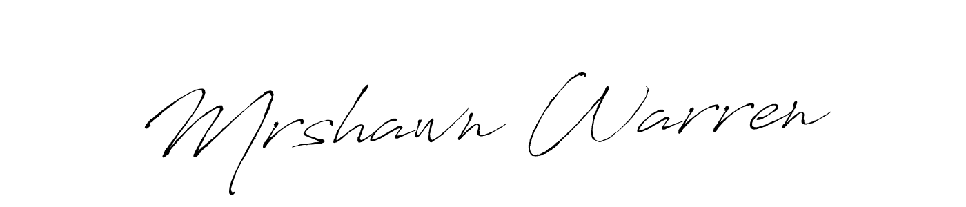 Create a beautiful signature design for name Mrshawn Warren. With this signature (Antro_Vectra) fonts, you can make a handwritten signature for free. Mrshawn Warren signature style 6 images and pictures png