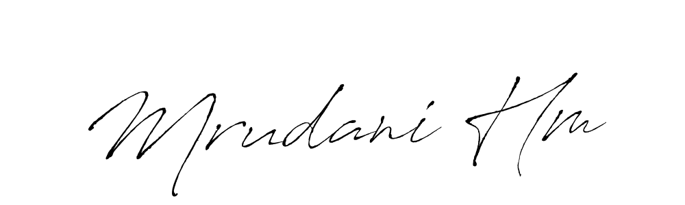 How to Draw Mrudani Hm signature style? Antro_Vectra is a latest design signature styles for name Mrudani Hm. Mrudani Hm signature style 6 images and pictures png