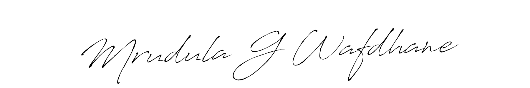 Mrudula G Wafdhane stylish signature style. Best Handwritten Sign (Antro_Vectra) for my name. Handwritten Signature Collection Ideas for my name Mrudula G Wafdhane. Mrudula G Wafdhane signature style 6 images and pictures png