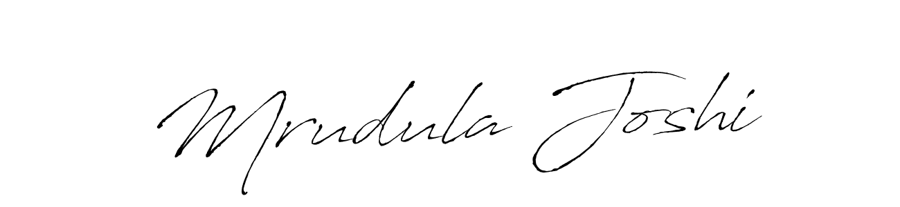 Antro_Vectra is a professional signature style that is perfect for those who want to add a touch of class to their signature. It is also a great choice for those who want to make their signature more unique. Get Mrudula Joshi name to fancy signature for free. Mrudula Joshi signature style 6 images and pictures png