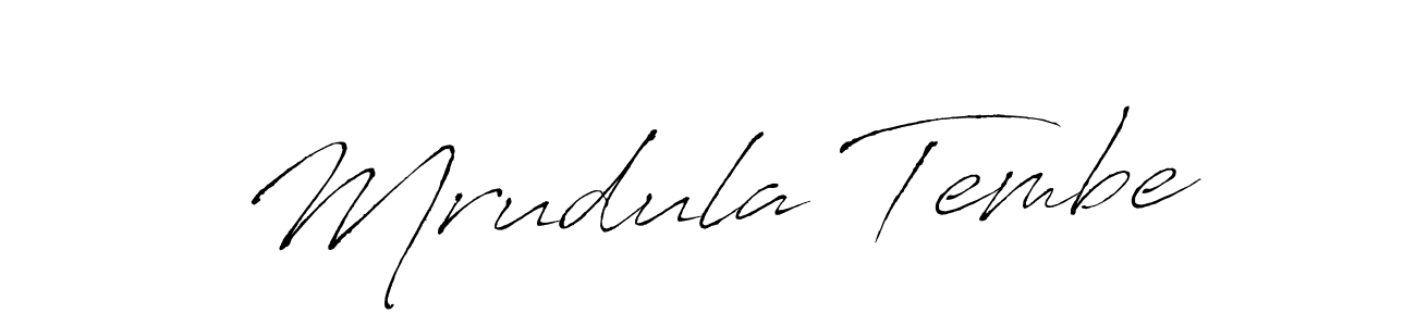 How to make Mrudula Tembe signature? Antro_Vectra is a professional autograph style. Create handwritten signature for Mrudula Tembe name. Mrudula Tembe signature style 6 images and pictures png