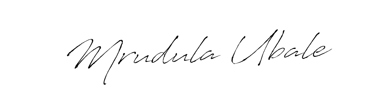 How to make Mrudula Ubale signature? Antro_Vectra is a professional autograph style. Create handwritten signature for Mrudula Ubale name. Mrudula Ubale signature style 6 images and pictures png