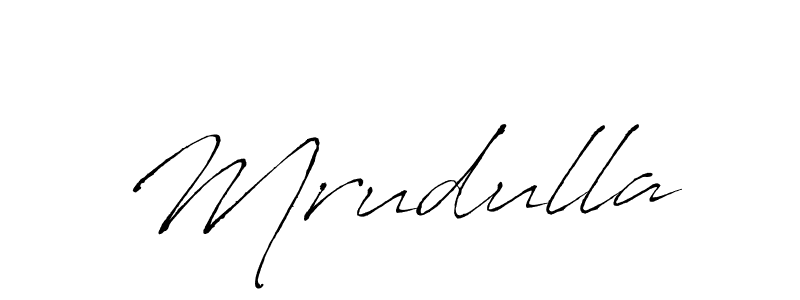 Mrudulla stylish signature style. Best Handwritten Sign (Antro_Vectra) for my name. Handwritten Signature Collection Ideas for my name Mrudulla. Mrudulla signature style 6 images and pictures png