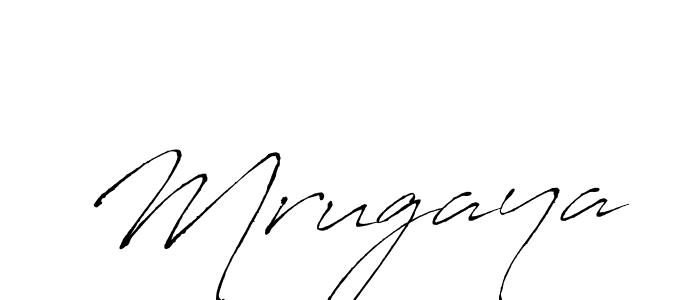 How to make Mrugaya signature? Antro_Vectra is a professional autograph style. Create handwritten signature for Mrugaya name. Mrugaya signature style 6 images and pictures png