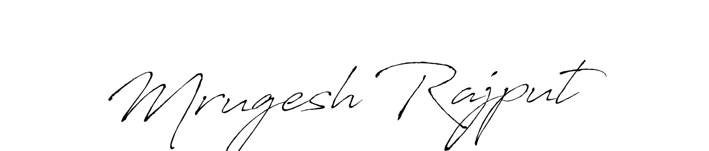 Design your own signature with our free online signature maker. With this signature software, you can create a handwritten (Antro_Vectra) signature for name Mrugesh Rajput. Mrugesh Rajput signature style 6 images and pictures png