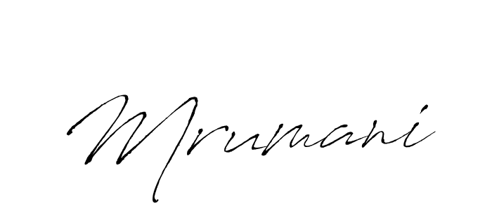 Make a beautiful signature design for name Mrumani. With this signature (Antro_Vectra) style, you can create a handwritten signature for free. Mrumani signature style 6 images and pictures png