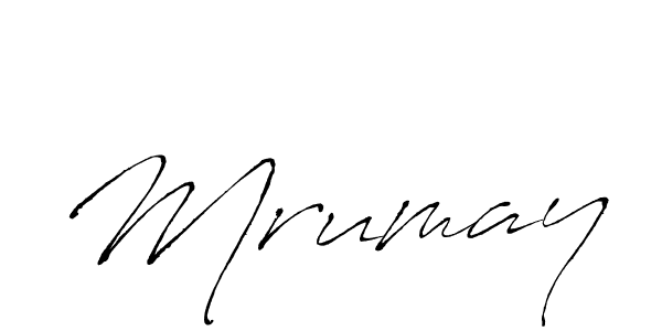 Use a signature maker to create a handwritten signature online. With this signature software, you can design (Antro_Vectra) your own signature for name Mrumay. Mrumay signature style 6 images and pictures png