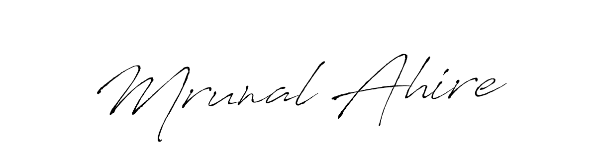 You can use this online signature creator to create a handwritten signature for the name Mrunal Ahire. This is the best online autograph maker. Mrunal Ahire signature style 6 images and pictures png