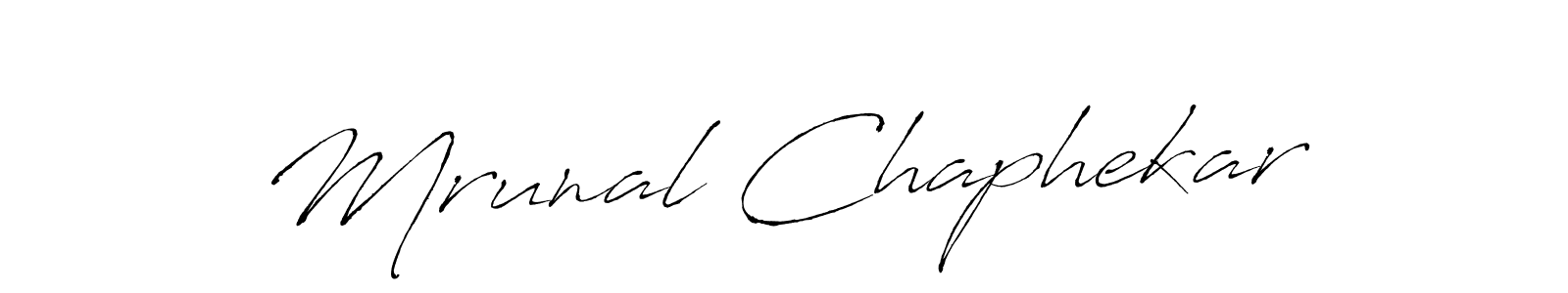 Mrunal Chaphekar stylish signature style. Best Handwritten Sign (Antro_Vectra) for my name. Handwritten Signature Collection Ideas for my name Mrunal Chaphekar. Mrunal Chaphekar signature style 6 images and pictures png