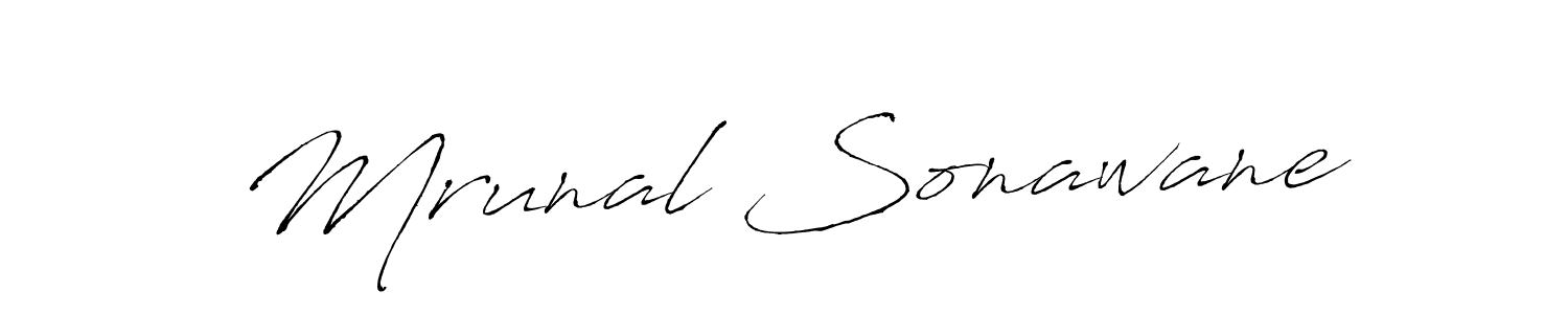 Antro_Vectra is a professional signature style that is perfect for those who want to add a touch of class to their signature. It is also a great choice for those who want to make their signature more unique. Get Mrunal Sonawane name to fancy signature for free. Mrunal Sonawane signature style 6 images and pictures png