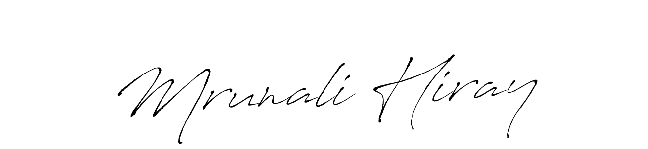 It looks lik you need a new signature style for name Mrunali Hiray. Design unique handwritten (Antro_Vectra) signature with our free signature maker in just a few clicks. Mrunali Hiray signature style 6 images and pictures png