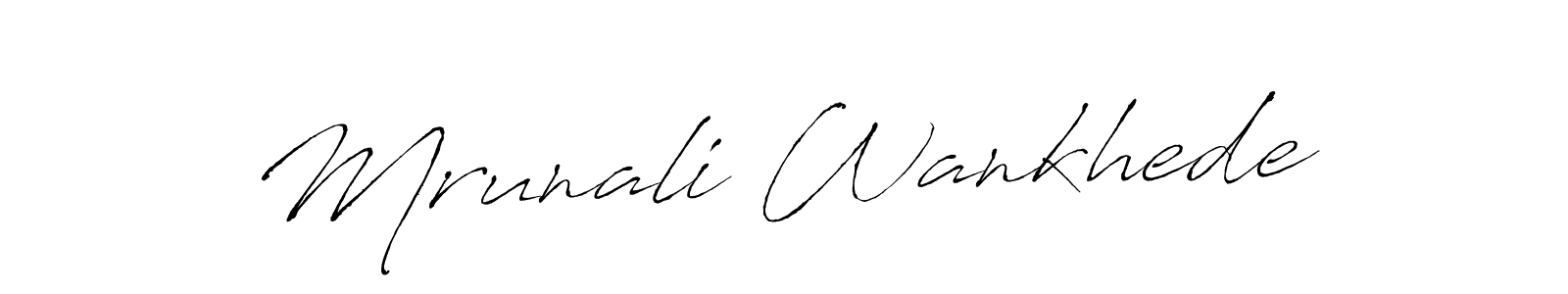 You can use this online signature creator to create a handwritten signature for the name Mrunali Wankhede. This is the best online autograph maker. Mrunali Wankhede signature style 6 images and pictures png