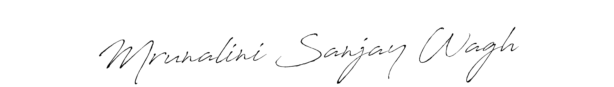 This is the best signature style for the Mrunalini Sanjay Wagh name. Also you like these signature font (Antro_Vectra). Mix name signature. Mrunalini Sanjay Wagh signature style 6 images and pictures png