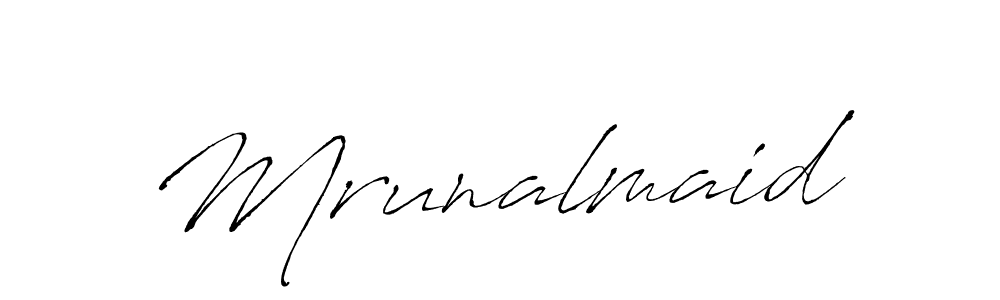 This is the best signature style for the Mrunalmaid name. Also you like these signature font (Antro_Vectra). Mix name signature. Mrunalmaid signature style 6 images and pictures png