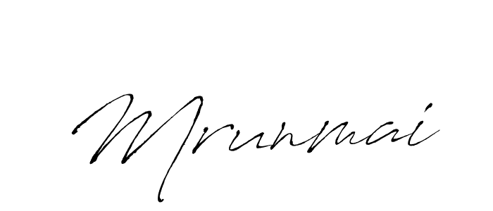 Make a beautiful signature design for name Mrunmai. With this signature (Antro_Vectra) style, you can create a handwritten signature for free. Mrunmai signature style 6 images and pictures png