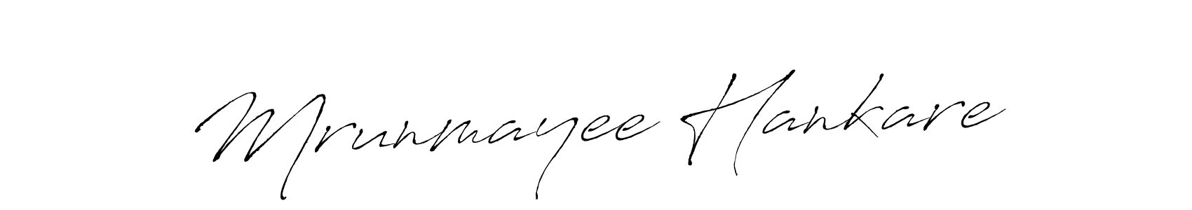 Mrunmayee Hankare stylish signature style. Best Handwritten Sign (Antro_Vectra) for my name. Handwritten Signature Collection Ideas for my name Mrunmayee Hankare. Mrunmayee Hankare signature style 6 images and pictures png