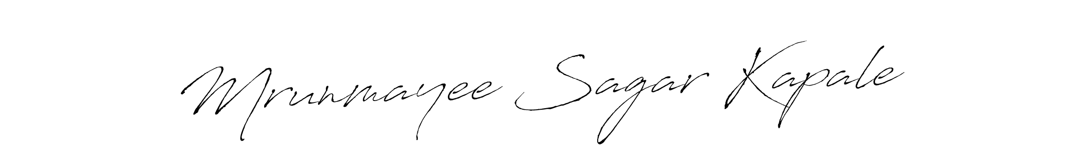 You can use this online signature creator to create a handwritten signature for the name Mrunmayee Sagar Kapale. This is the best online autograph maker. Mrunmayee Sagar Kapale signature style 6 images and pictures png