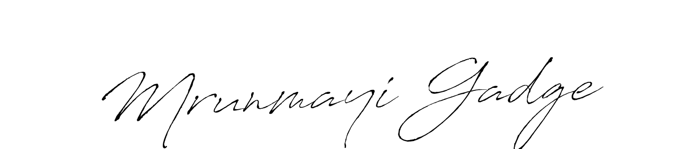 Mrunmayi Gadge stylish signature style. Best Handwritten Sign (Antro_Vectra) for my name. Handwritten Signature Collection Ideas for my name Mrunmayi Gadge. Mrunmayi Gadge signature style 6 images and pictures png